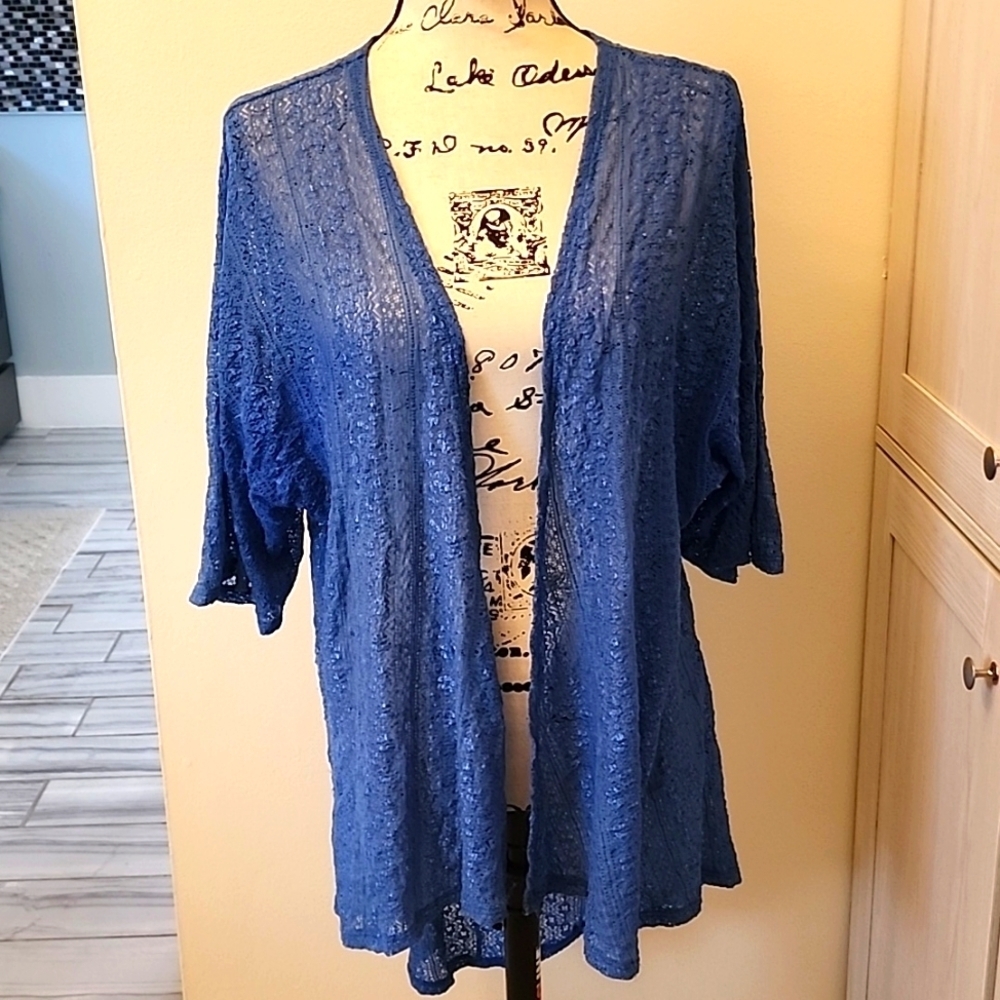 Lace sheer kimono small  LLR